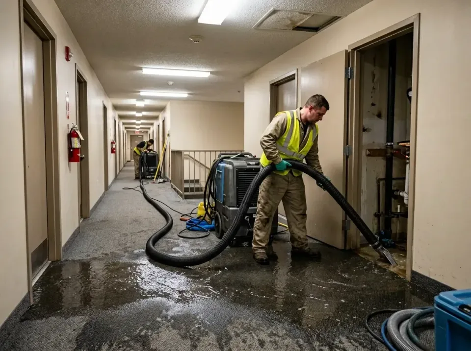 multi-unit-apartment-hallway-f-005 — frequently asked questions, Emergency Burst Pipe Water Extraction & Removal in Long Gro…